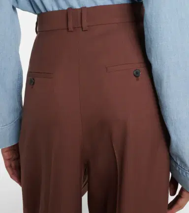 Saint Laurent Pleated wool gabardine wide-leg pants | Thumbnail 6 Saint Laurent Pleated wool gabardine wide-leg pants | Thumbnail 6