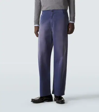 Miu Miu Cotton gabardine wide-leg pants | Thumbnail 2 Miu Miu Cotton gabardine wide-leg pants | Thumbnail 2