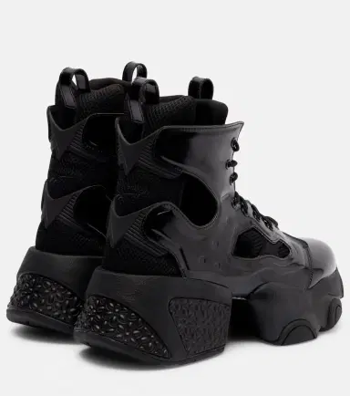 Noir Kei Ninomiya x Reebok cutout platform ankle boots | Thumbnail 4 Noir Kei Ninomiya x Reebok cutout platform ankle boots | Thumbnail 4
