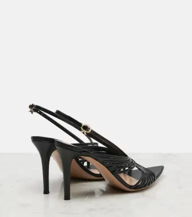Gianvito Rossi Leather slingback sandals | Thumbnail 3 Gianvito Rossi Leather slingback sandals | Thumbnail 3
