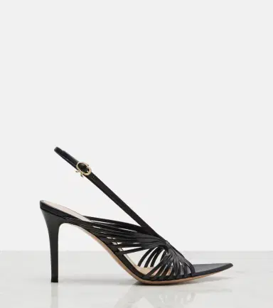 Gianvito Rossi Leather slingback sandals | Thumbnail 4 Gianvito Rossi Leather slingback sandals | Thumbnail 4