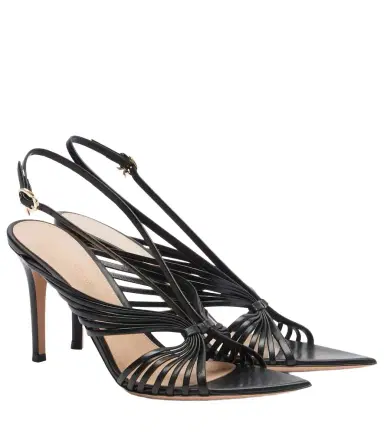 Gianvito Rossi Leather slingback sandals | Thumbnail 1 Gianvito Rossi Leather slingback sandals | Thumbnail 1