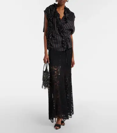 Gianvito Rossi Yvonne lace mules | Thumbnail 5 Gianvito Rossi Yvonne lace mules | Thumbnail 5