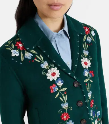 Rixo Jude embroidered floral wool-blend jacket | Thumbnail 4 Rixo Jude embroidered floral wool-blend jacket | Thumbnail 4