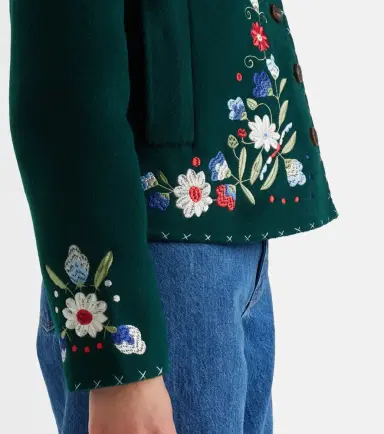 Rixo Jude embroidered floral wool-blend jacket | Thumbnail 6 Rixo Jude embroidered floral wool-blend jacket | Thumbnail 6