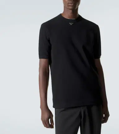 Prada Logo cotton T-shirt | Thumbnail 4 Prada Logo cotton T-shirt | Thumbnail 4