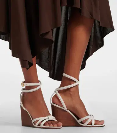 Gianvito Rossi Leather wedge sandals | Thumbnail 5 Gianvito Rossi Leather wedge sandals | Thumbnail 5