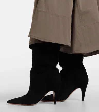 Gianvito Rossi Elise suede mid-calf boots | Thumbnail 5 Gianvito Rossi Elise suede mid-calf boots | Thumbnail 5
