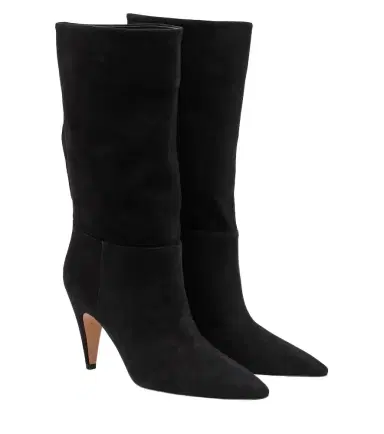 Gianvito Rossi Elise suede mid-calf boots | Thumbnail 1 Gianvito Rossi Elise suede mid-calf boots | Thumbnail 1