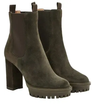 Gianvito Rossi Barry suede platform ankle boots | Thumbnail 1 Gianvito Rossi Barry suede platform ankle boots | Thumbnail 1