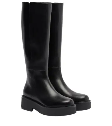 Gianvito Rossi Hiro leather mid-calf boots | Thumbnail 1 Gianvito Rossi Hiro leather mid-calf boots | Thumbnail 1