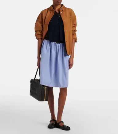 Miu Miu Suede blouson jacket | Thumbnail 4 Miu Miu Suede blouson jacket | Thumbnail 4