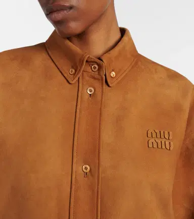 Miu Miu Suede blouson jacket | Thumbnail 5 Miu Miu Suede blouson jacket | Thumbnail 5