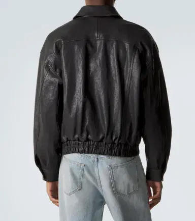 Saint Laurent Leather blouson jacket | Thumbnail 5 Saint Laurent Leather blouson jacket | Thumbnail 5
