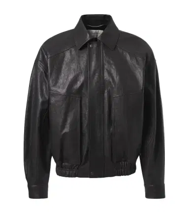 Saint Laurent Leather blouson jacket | Thumbnail 1 Saint Laurent Leather blouson jacket | Thumbnail 1