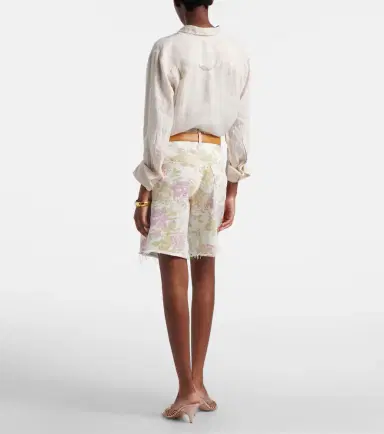 Citizens of Humanity Ayla floral denim Bermuda shorts | Thumbnail 2 Citizens of Humanity Ayla floral denim Bermuda shorts | Thumbnail 2