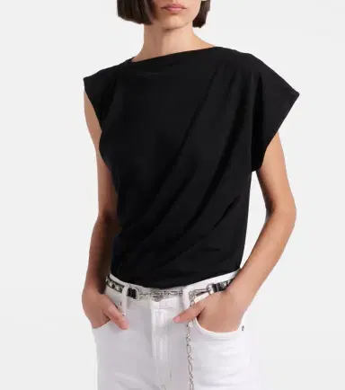 AGOLDE Beth asymmetric cotton jersey T-shirt | Thumbnail 3 AGOLDE Beth asymmetric cotton jersey T-shirt | Thumbnail 3