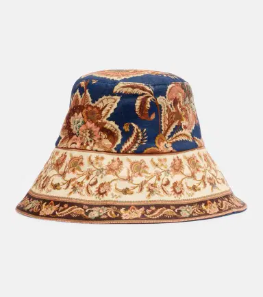 Zimmermann Reversible printed linen bucket hat | Thumbnail 3 Zimmermann Reversible printed linen bucket hat | Thumbnail 3