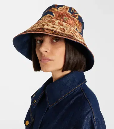 Zimmermann Reversible printed linen bucket hat | Thumbnail 4 Zimmermann Reversible printed linen bucket hat | Thumbnail 4