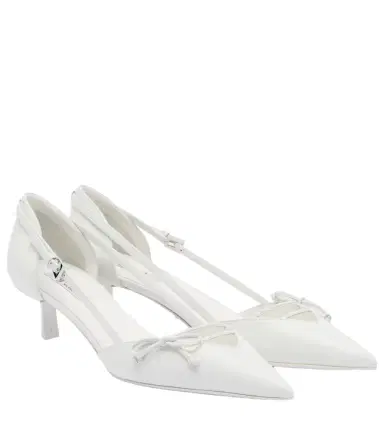 Prada Bow-detail leather pumps | Thumbnail 1 Prada Bow-detail leather pumps | Thumbnail 1