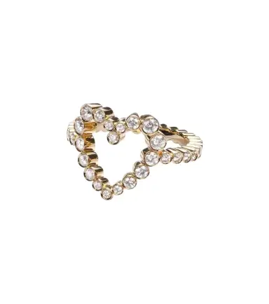 Sophie Bille Brahe Ensemble Coeur 18kt gold signet ring with diamonds | Thumbnail 1 Sophie Bille Brahe Ensemble Coeur 18kt gold signet ring with diamonds | Thumbnail 1