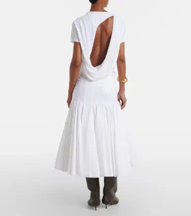 Jacquemus Agave cotton poplin midi skirt | Thumbnail 4 Jacquemus Agave cotton poplin midi skirt | Thumbnail 4