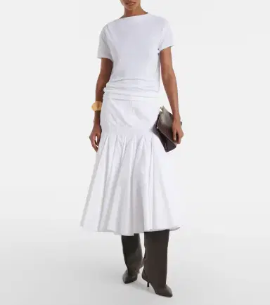 Jacquemus Agave cotton poplin midi skirt | Thumbnail 5 Jacquemus Agave cotton poplin midi skirt | Thumbnail 5