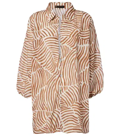 ViX Paula Hermanny Moana oversized printed cotton shirt | Thumbnail 1 ViX Paula Hermanny Moana oversized printed cotton shirt | Thumbnail 1