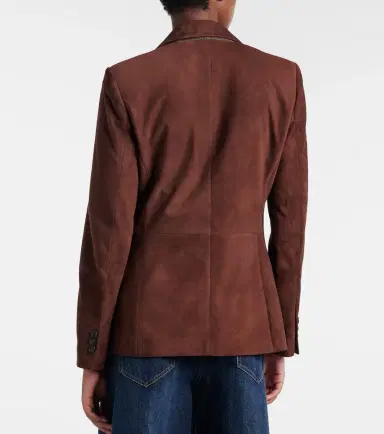 Brunello Cucinelli Monili suede blazer | Thumbnail 2 Brunello Cucinelli Monili suede blazer | Thumbnail 2