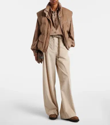 Brunello Cucinelli Monili corduroy down vest | Thumbnail 4 Brunello Cucinelli Monili corduroy down vest | Thumbnail 4