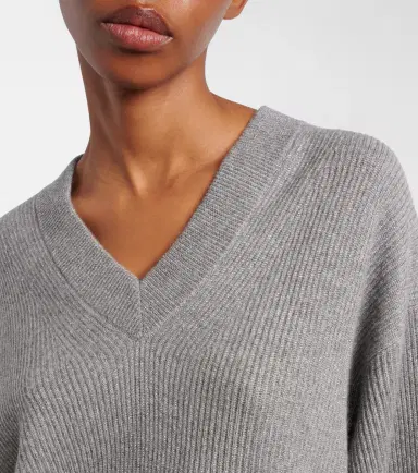 Brunello Cucinelli Ribbed-knit cashmere-blend sweater | Thumbnail 4 Brunello Cucinelli Ribbed-knit cashmere-blend sweater | Thumbnail 4