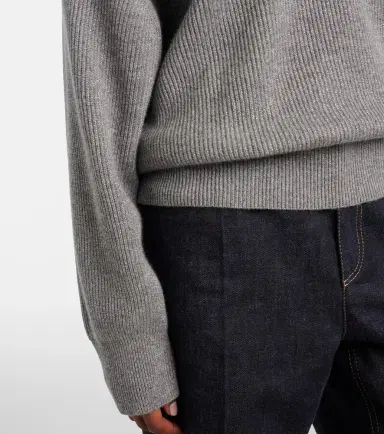 Brunello Cucinelli Ribbed-knit cashmere-blend sweater | Thumbnail 6 Brunello Cucinelli Ribbed-knit cashmere-blend sweater | Thumbnail 6
