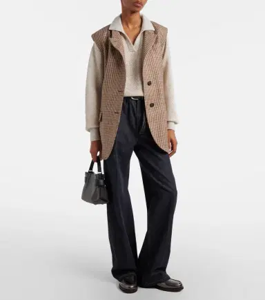 Brunello Cucinelli Open-knit polo sweater | Thumbnail 4 Brunello Cucinelli Open-knit polo sweater | Thumbnail 4