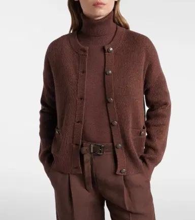 Brunello Cucinelli Cashmere-blend cardigan | Thumbnail 6 Brunello Cucinelli Cashmere-blend cardigan | Thumbnail 6