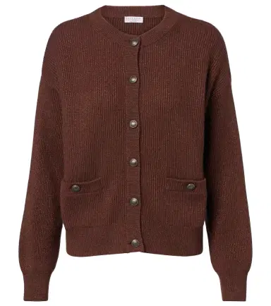Brunello Cucinelli Cashmere-blend cardigan | Thumbnail 1 Brunello Cucinelli Cashmere-blend cardigan | Thumbnail 1
