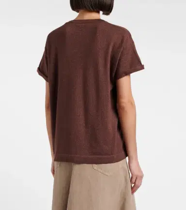 Brunello Cucinelli Cashmere and silk-blend lamé sweater | Thumbnail 6 Brunello Cucinelli Cashmere and silk-blend lamé sweater | Thumbnail 6