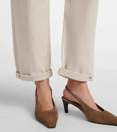 Brunello Cucinelli Monili cotton-blend straight pants | Thumbnail 3 Brunello Cucinelli Monili cotton-blend straight pants | Thumbnail 3
