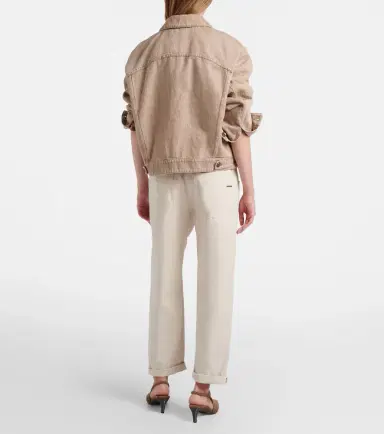Brunello Cucinelli Monili cotton-blend straight pants | Thumbnail 5 Brunello Cucinelli Monili cotton-blend straight pants | Thumbnail 5