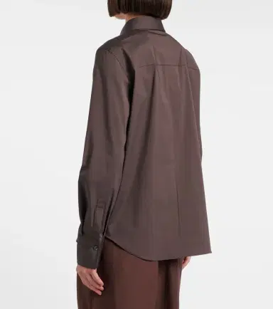 Brunello Cucinelli Monili cotton-blend poplin blouse | Thumbnail 4 Brunello Cucinelli Monili cotton-blend poplin blouse | Thumbnail 4