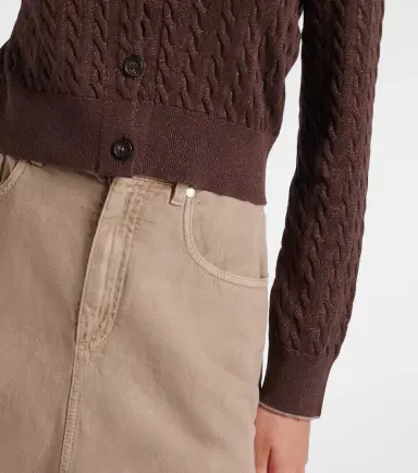 Brunello Cucinelli Cotton-blend cardigan | Thumbnail 3 Brunello Cucinelli Cotton-blend cardigan | Thumbnail 3