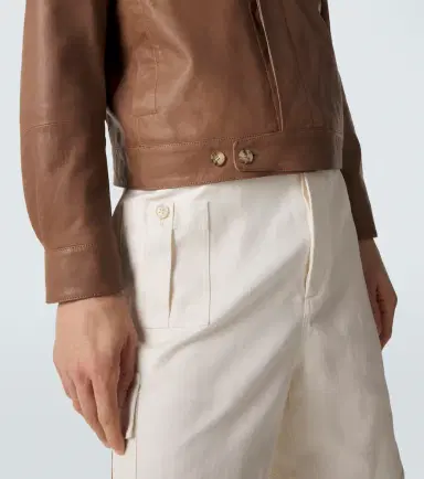 Brunello Cucinelli Leather blouson jacket | Thumbnail 2 Brunello Cucinelli Leather blouson jacket | Thumbnail 2