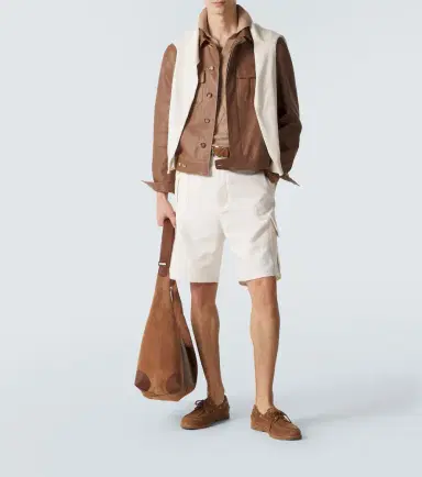 Brunello Cucinelli Leather blouson jacket | Thumbnail 4 Brunello Cucinelli Leather blouson jacket | Thumbnail 4