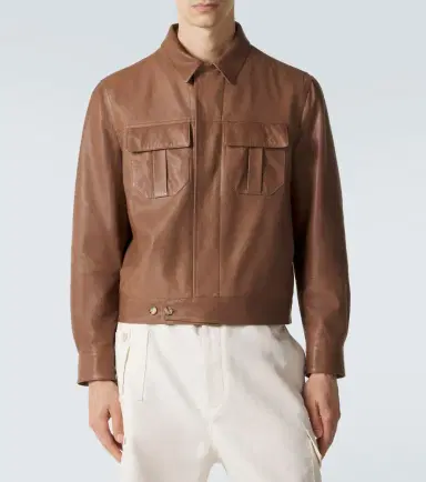 Brunello Cucinelli Leather blouson jacket | Thumbnail 5 Brunello Cucinelli Leather blouson jacket | Thumbnail 5