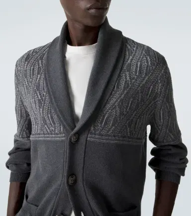 Brunello Cucinelli Jacquard cotton cardigan | Thumbnail 6 Brunello Cucinelli Jacquard cotton cardigan | Thumbnail 6