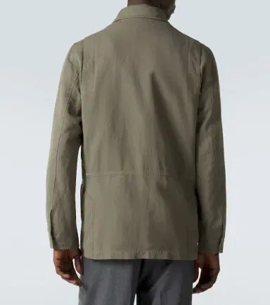 Brunello Cucinelli Cotton and linen field jacket | Thumbnail 2 Brunello Cucinelli Cotton and linen field jacket | Thumbnail 2
