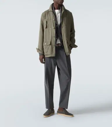 Brunello Cucinelli Cotton and linen field jacket | Thumbnail 3 Brunello Cucinelli Cotton and linen field jacket | Thumbnail 3