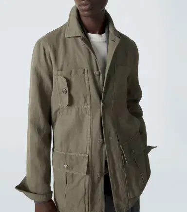 Brunello Cucinelli Cotton and linen field jacket | Thumbnail 6 Brunello Cucinelli Cotton and linen field jacket | Thumbnail 6