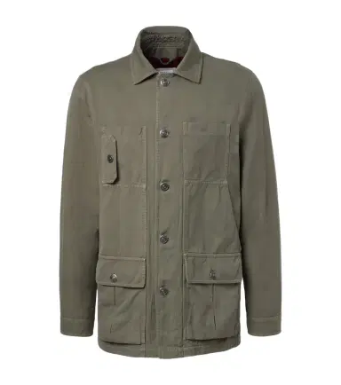 Brunello Cucinelli Cotton and linen field jacket | Thumbnail 1 Brunello Cucinelli Cotton and linen field jacket | Thumbnail 1