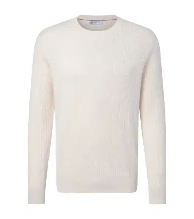 Brunello Cucinelli Ribbed-knit cotton sweater | Thumbnail 1 Brunello Cucinelli Ribbed-knit cotton sweater | Thumbnail 1
