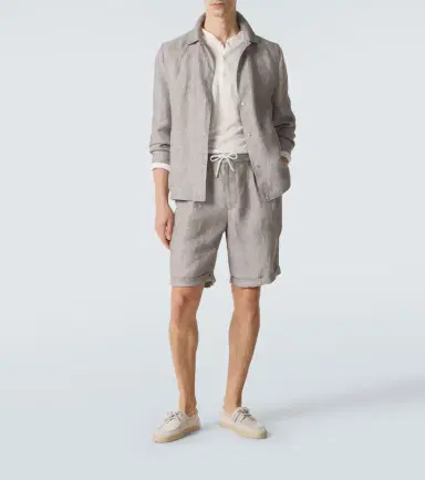 Brunello Cucinelli Linen and cotton Henley shirt | Thumbnail 3 Brunello Cucinelli Linen and cotton Henley shirt | Thumbnail 3
